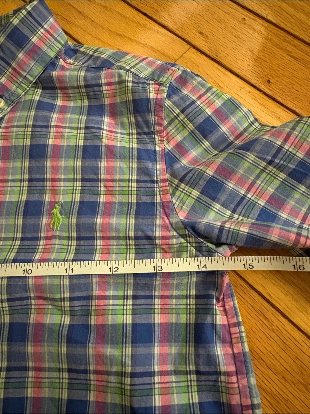 Ralph Lauren Boys Multicolor Plaid Button-Down Shirt Size 6